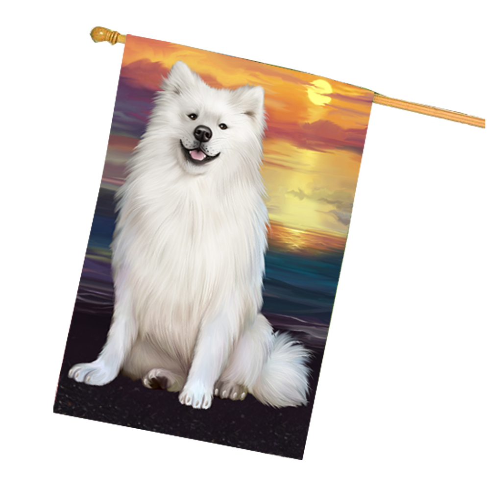Amerikanische Eskimo Hundehaus Flagge Urlaub doppelseitig 28"x40" viele Designs Neu mit Etikett NEU - Bild 58 von 79