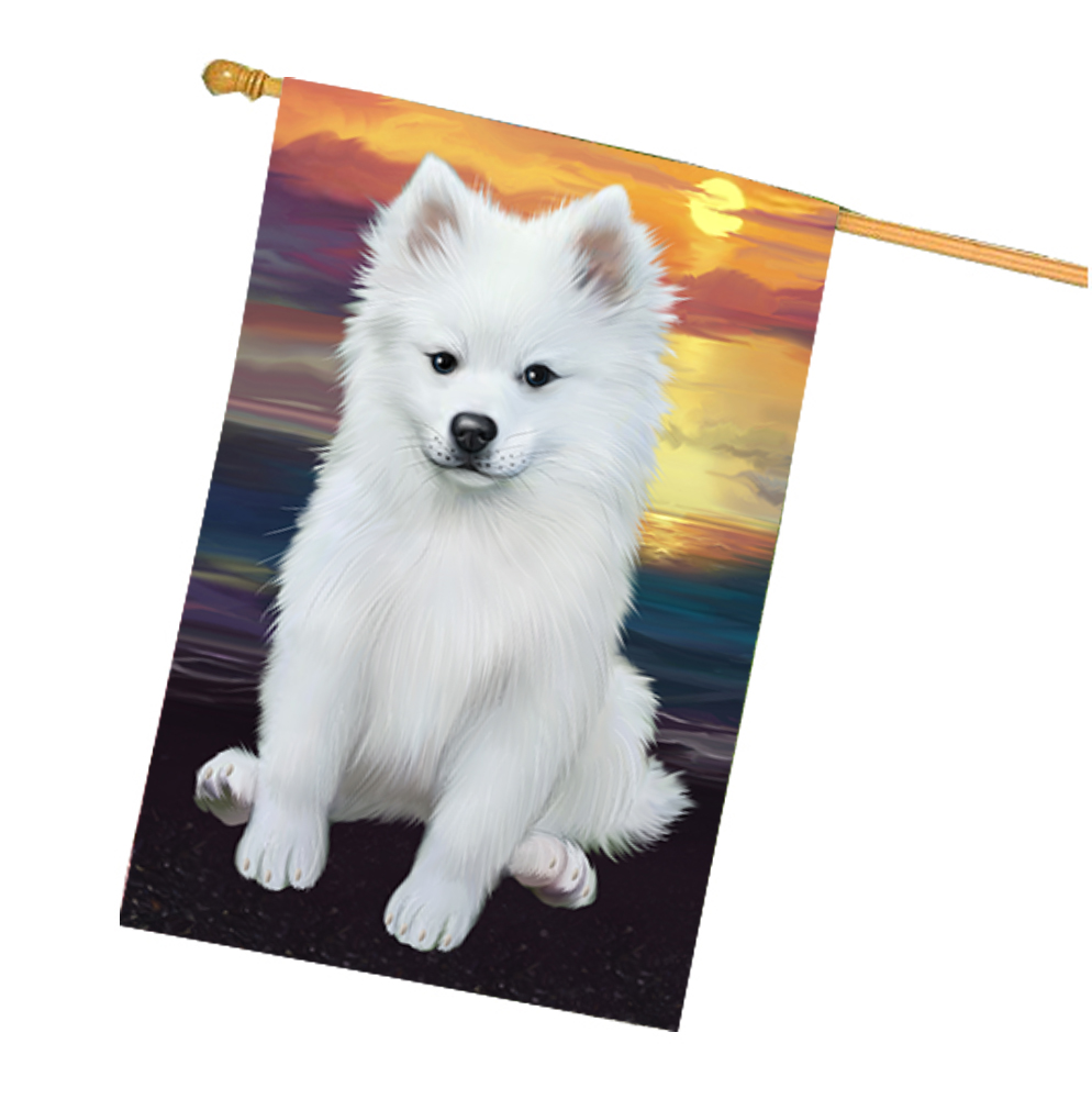 Amerikanische Eskimo Hundehaus Flagge Urlaub doppelseitig 28"x40" viele Designs Neu mit Etikett NEU - Bild 61 von 79
