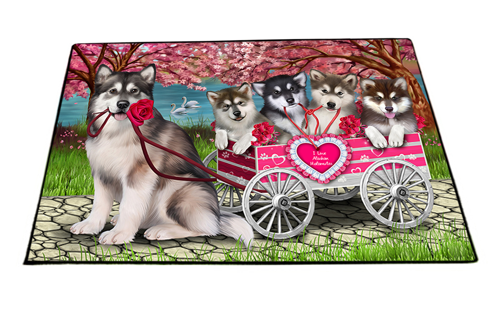 Alaskan Malamute Dog Floor Mat Personalized Pet Door Mat Valentine Day NWT - Picture 49 of 50