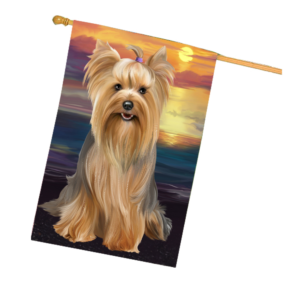Yorkshire Terrier Dog House Flag Holiday Double Sided 28"x40" Designs NWT NEW - Picture 66 of 89