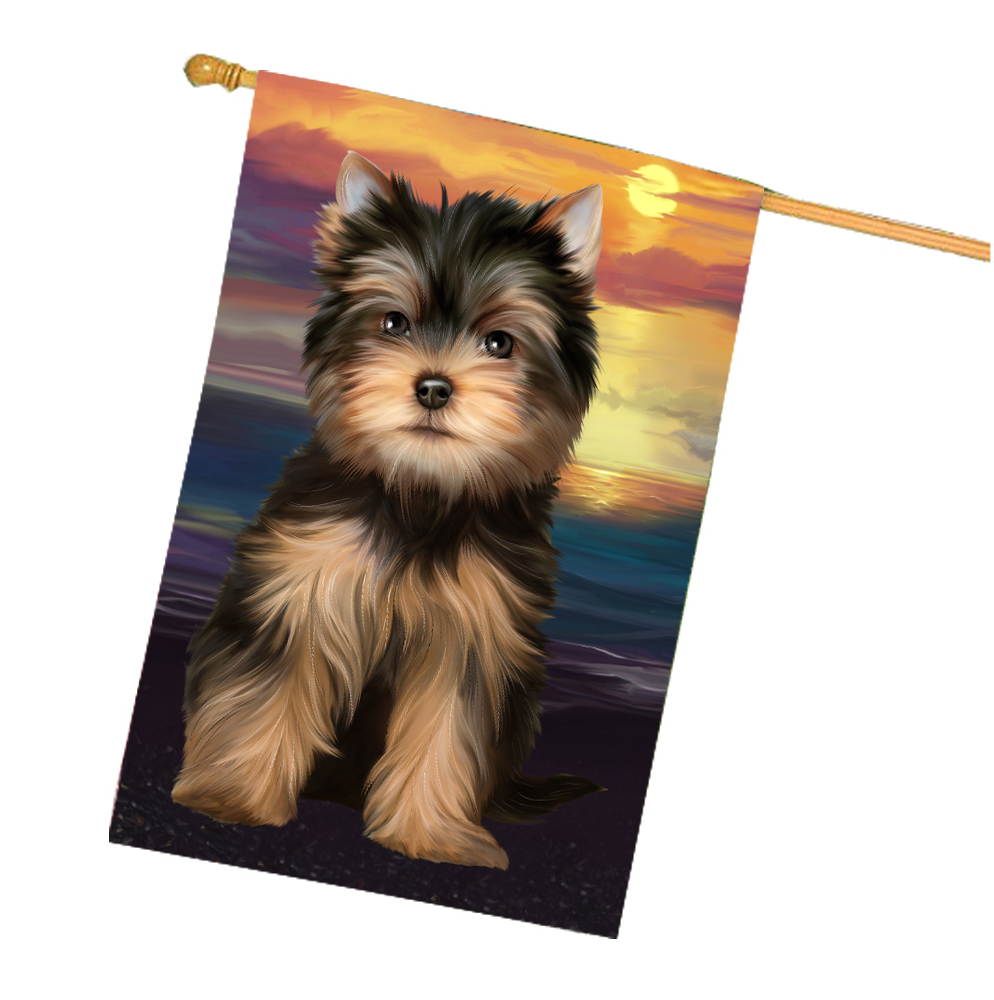 Yorkshire Terrier Dog House Flag Holiday Double Sided 28"x40" Designs NWT NEW - Picture 68 of 89