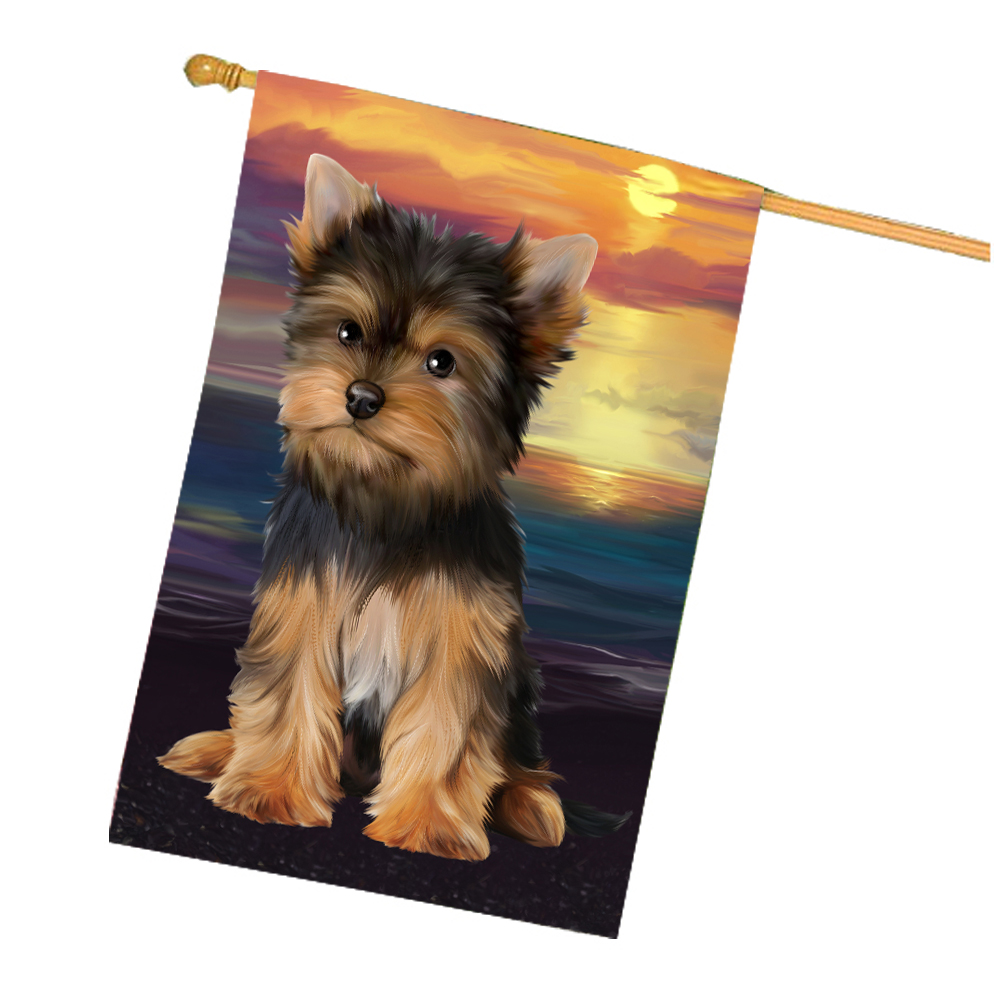 Yorkshire Terrier Dog House Flag Holiday Double Sided 28"x40" Designs NWT NEW - Picture 69 of 89