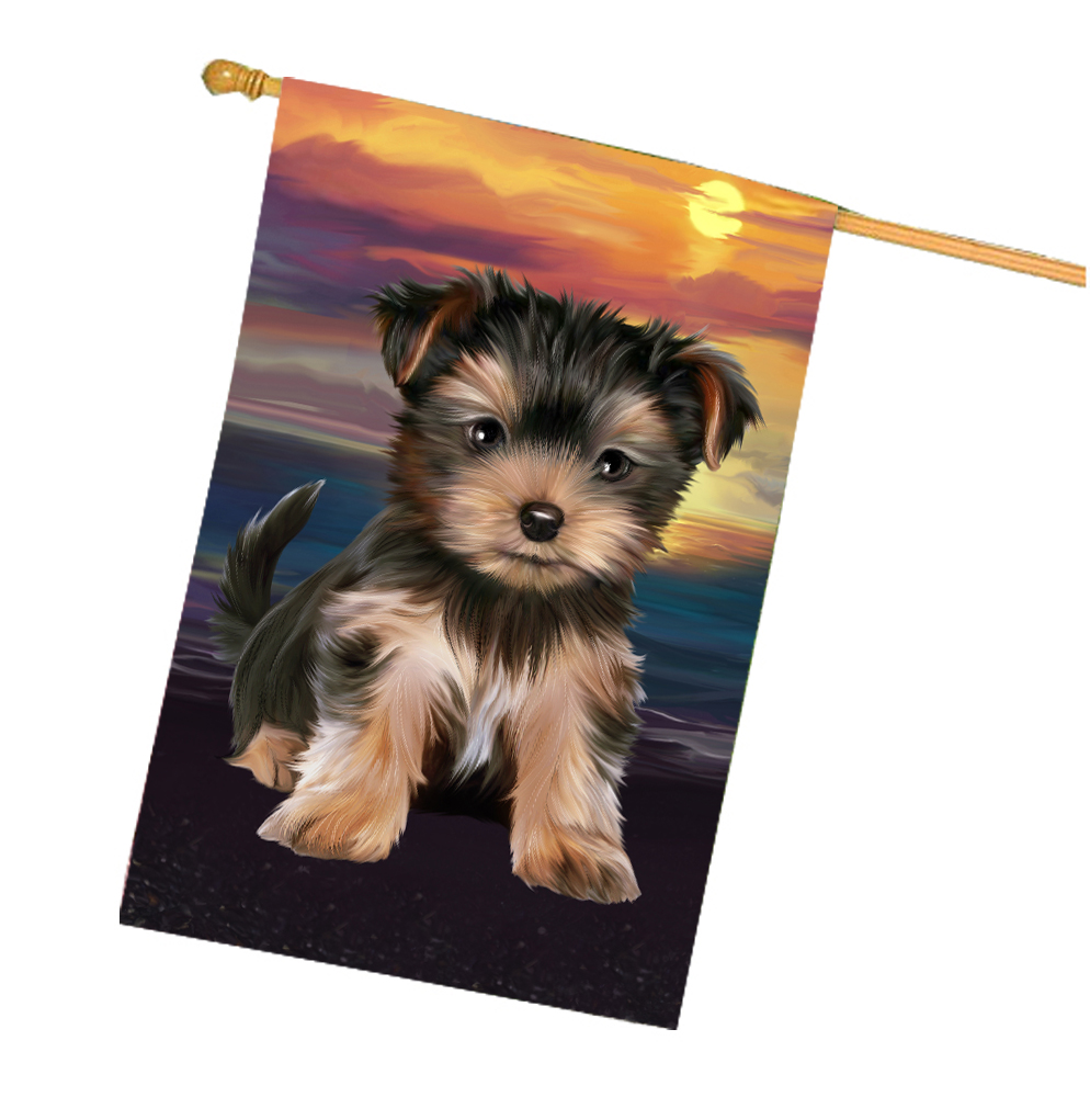Yorkshire Terrier Dog House Flag Holiday Double Sided 28"x40" Designs NWT NEW - Picture 70 of 89